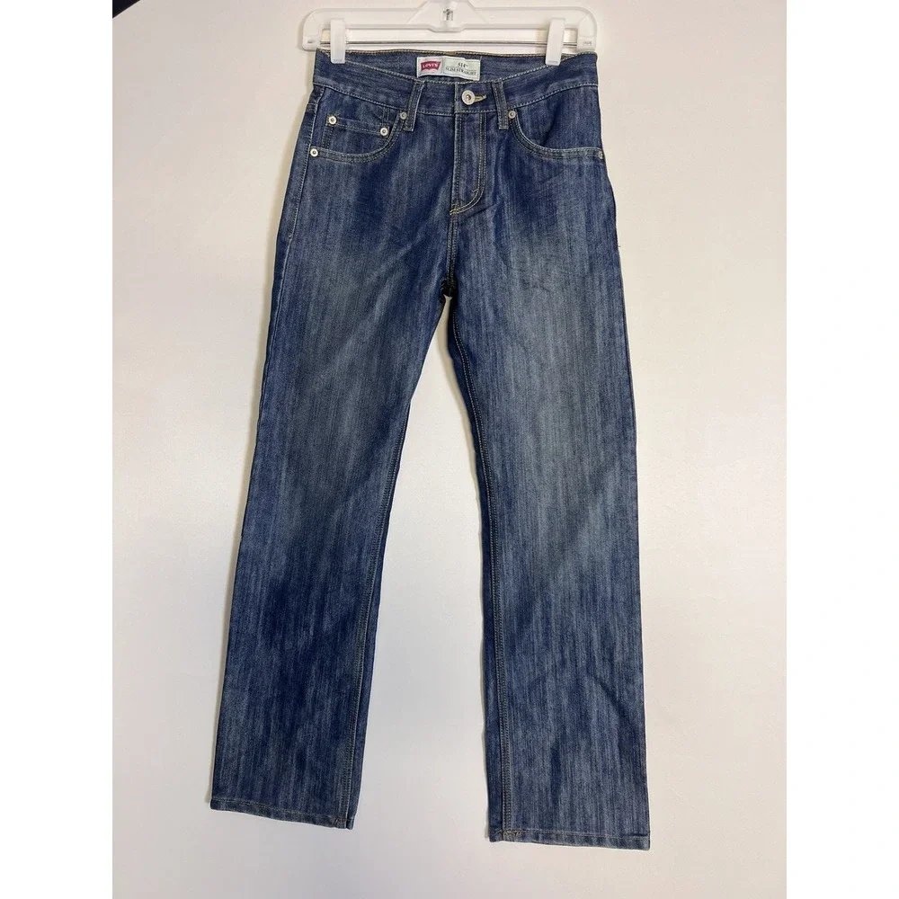Levi's Performance 514 Straight Jeans Sz 16 Slim Fit Blue YOUTH‎ Boys